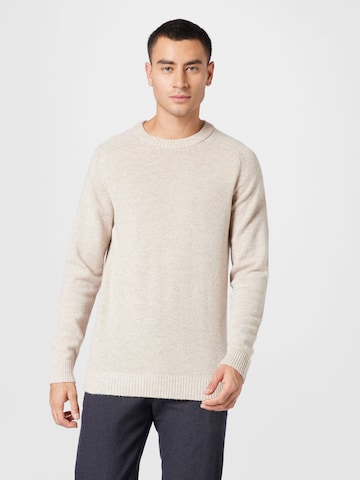 SELECTED HOMME Neulepaita 'Coban' värissä beige: edessä