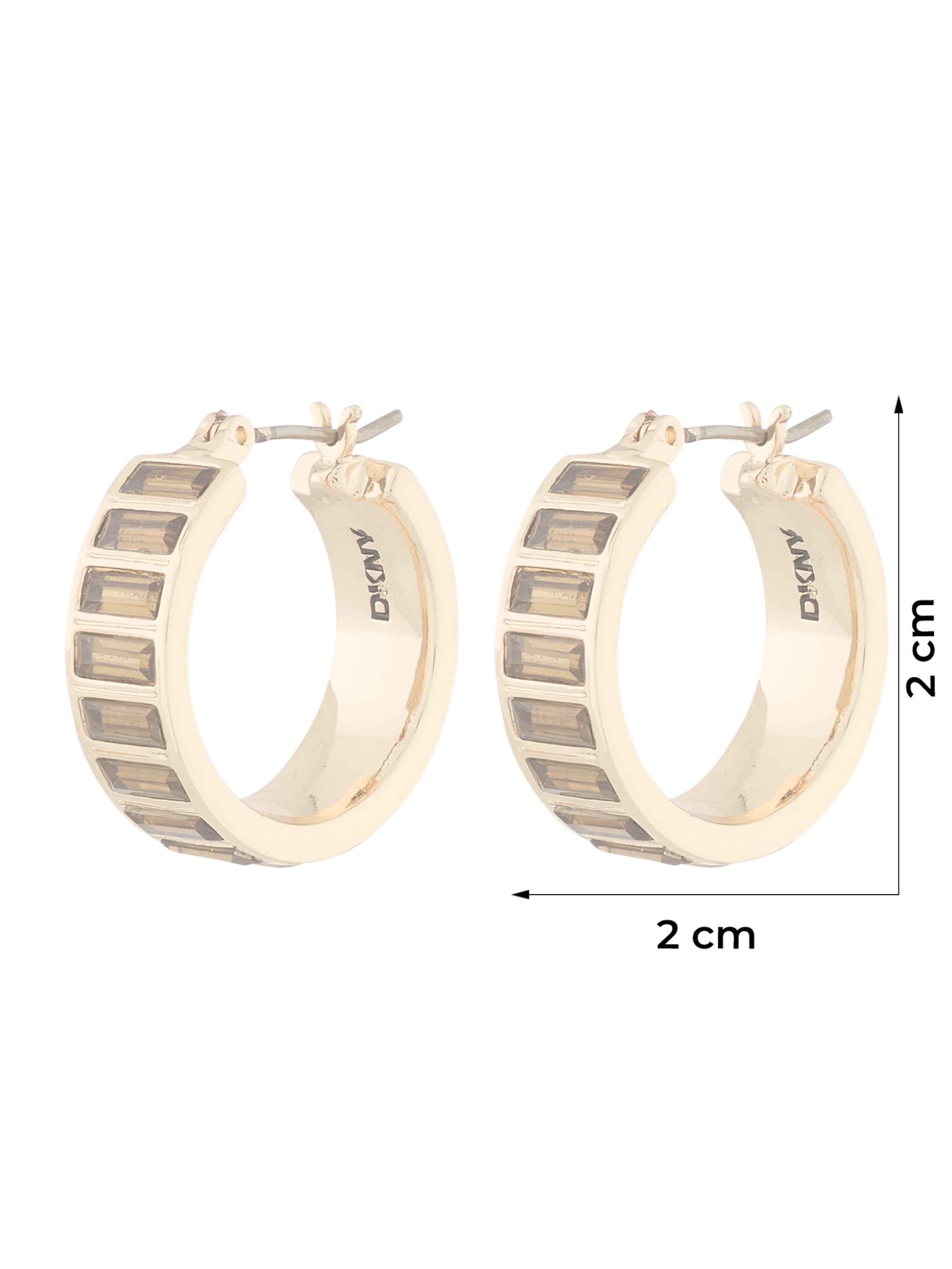 Boucles d'oreilles DKNY en or