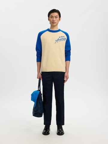 SELECTED - Jersey 'Selected  X Hotel Amour' en beige