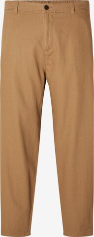 SELECTED HOMME Broek 'MARK' in Bruin: voorkant