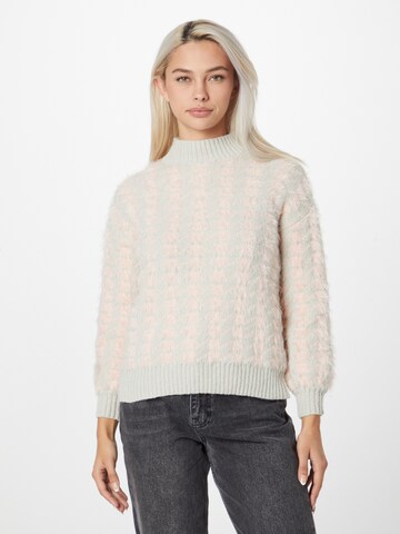 Dorothy Perkins Sweter 'Dogtooth' w kolorze zielony: przód