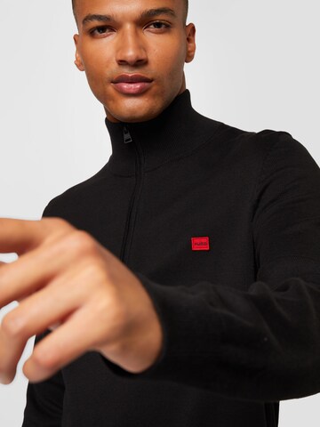 HUGO Sweater 'San Quintus' in Black