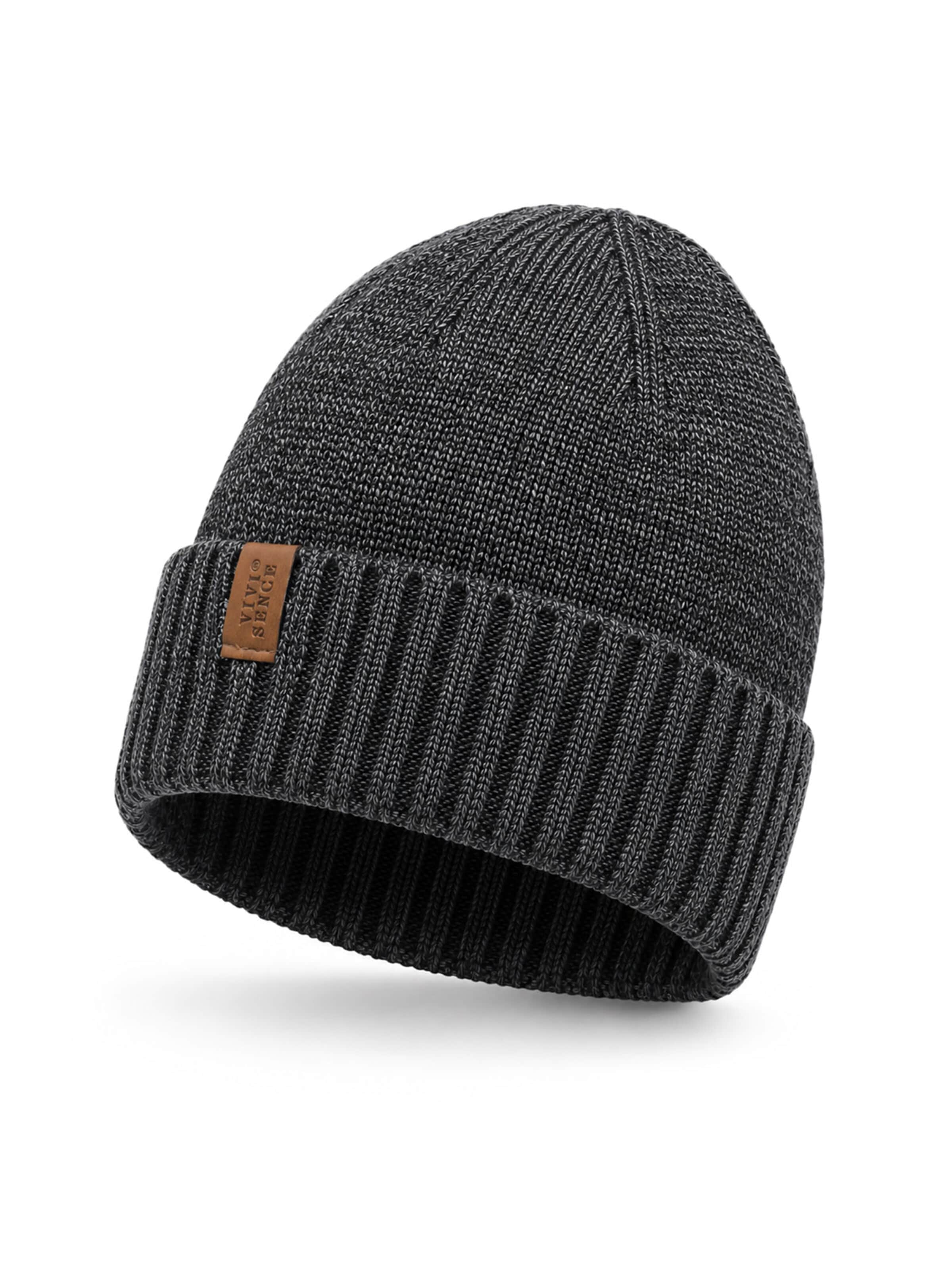 Vivisence Beanie 'M7007' in Grey: front