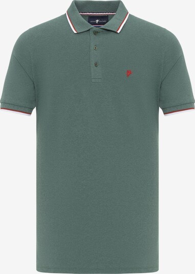 DENIM CULTURE Shirt 'ARVID' in de kleur Smaragd / Rood / Wit, Productweergave