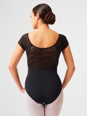 Tanzmuster Athletic Bodysuit 'Maike' in Black