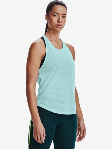 UNDER ARMOUR Sports Top 'Streaker' in Blue: front