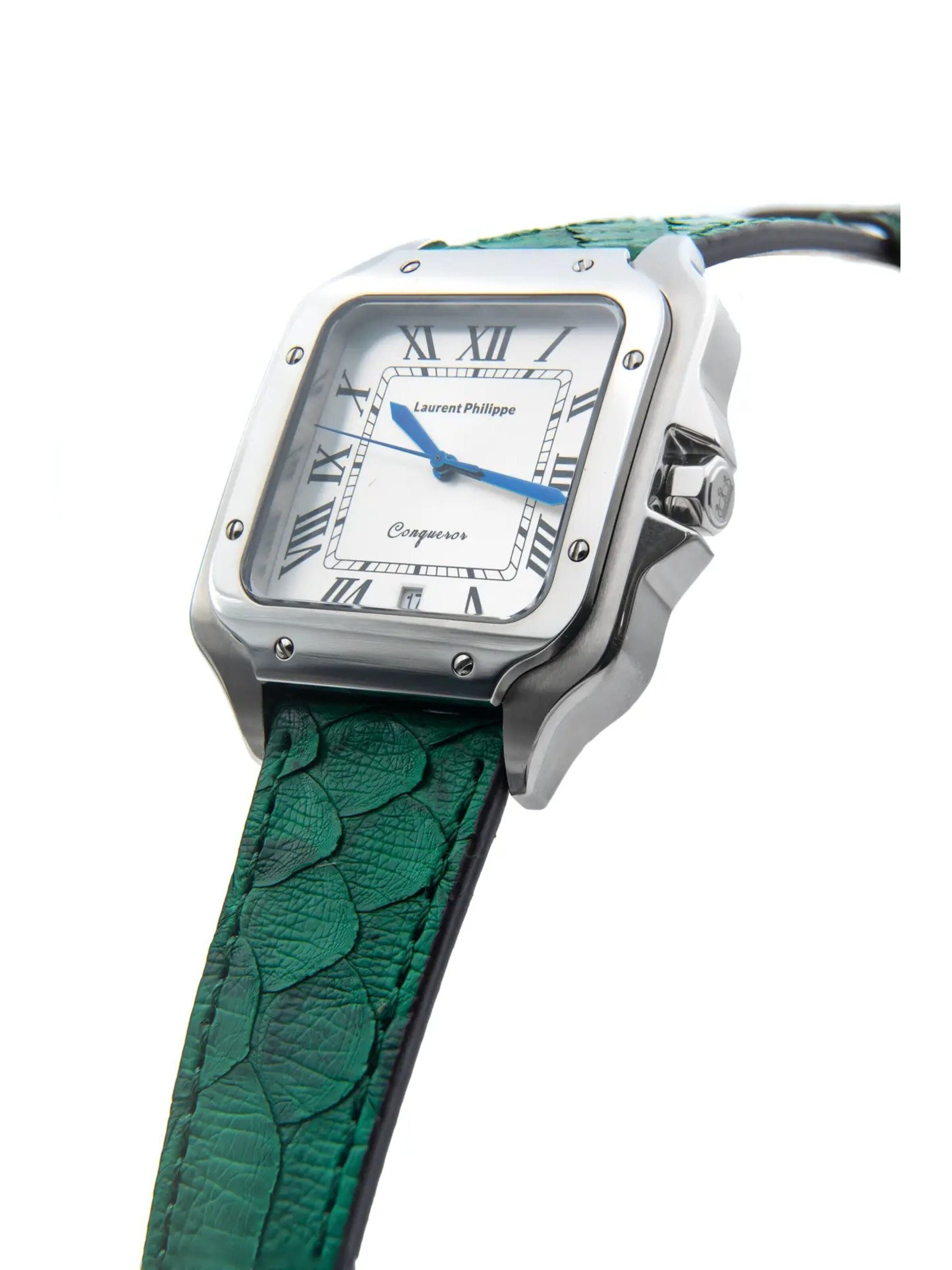 Laurent Philippe Analog watch 'Conqueror Koh-I-Noor – Emeraude Desire' in Green