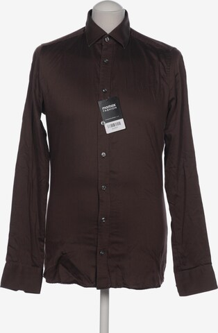 Marvelis Button Up Shirt in S in Brown: front