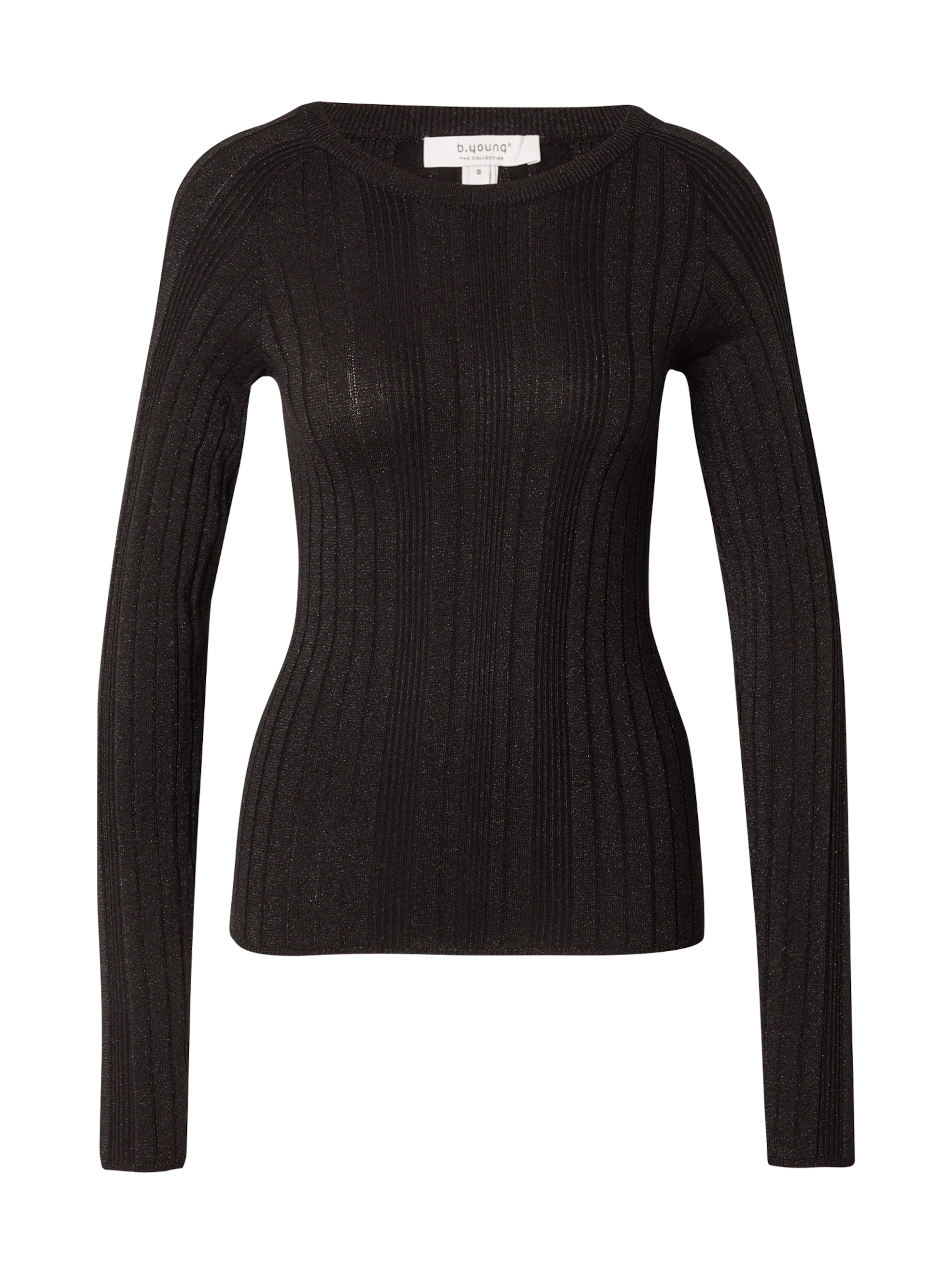 b.young Πουλόβερ 'Mobbe' σε μαύρο: μπροστά