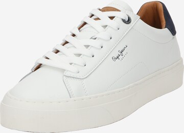 Pepe Jeans Platform trainers 'Yogi' in White: front