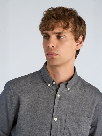 Regular fit Camicia di Lindbergh in grigio
