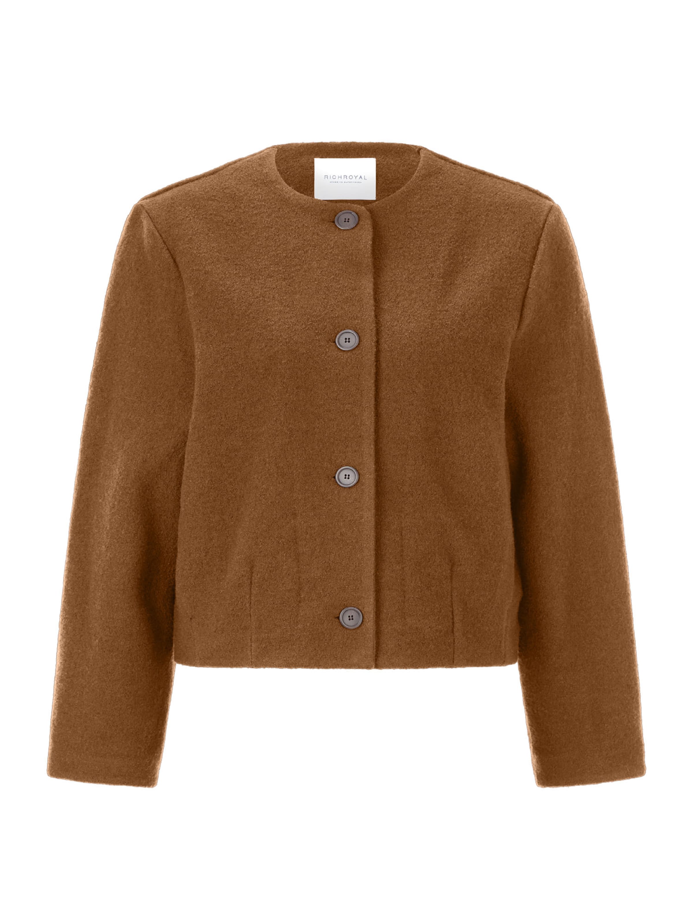 Rich & Royal Between-season jacket in Brown: front