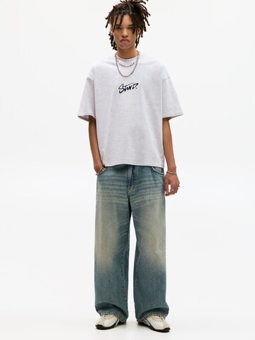 Maglietta 'STWD' di Pull&Bear in grigio