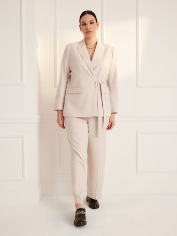 Blazer 'Giana' di Guido Maria Kretschmer Curvy in beige
