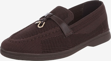 Ital-Design Slipper in Braun: Vorderseite