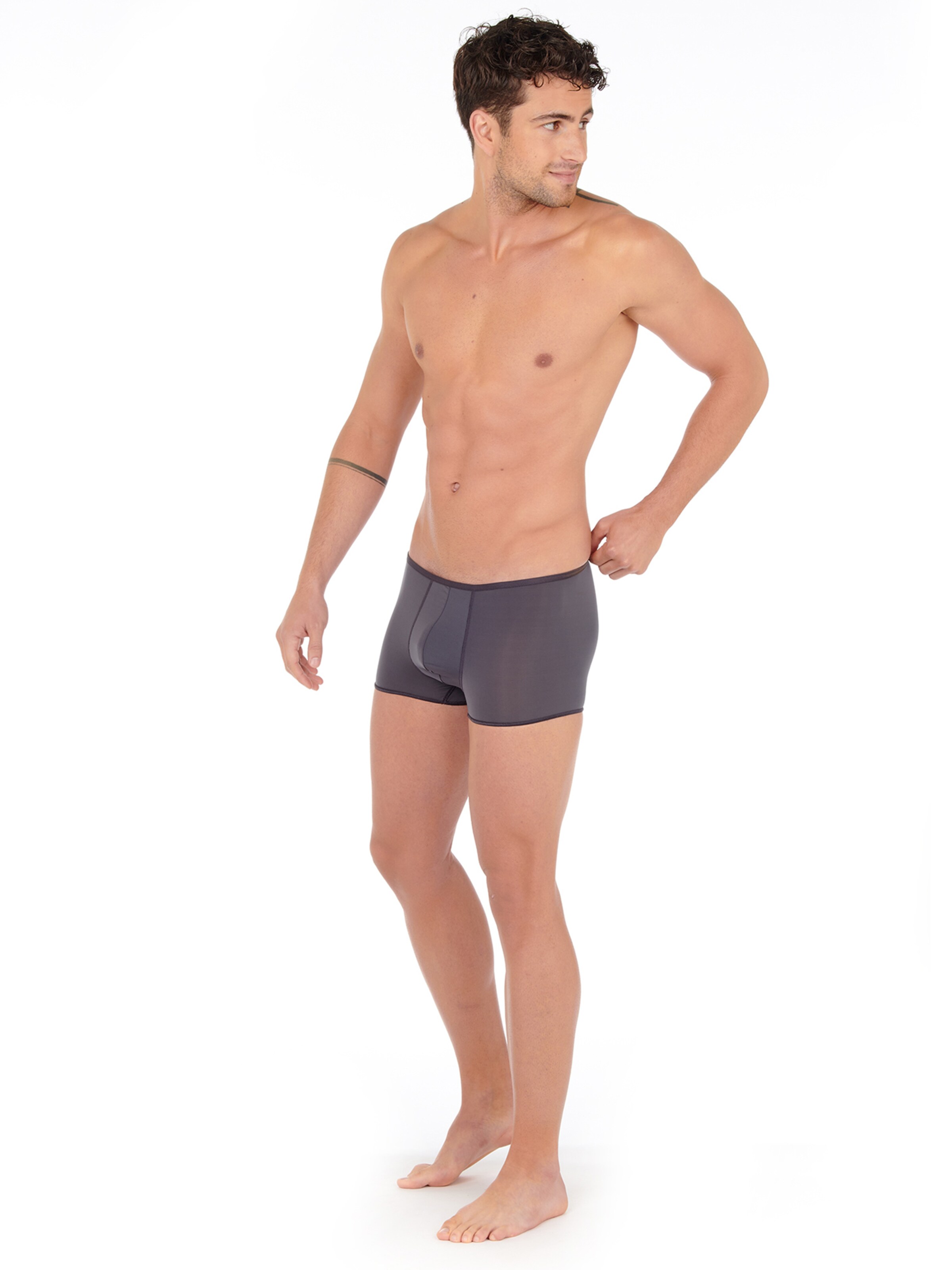 HOM Boxerky 'Plumes' – šedá