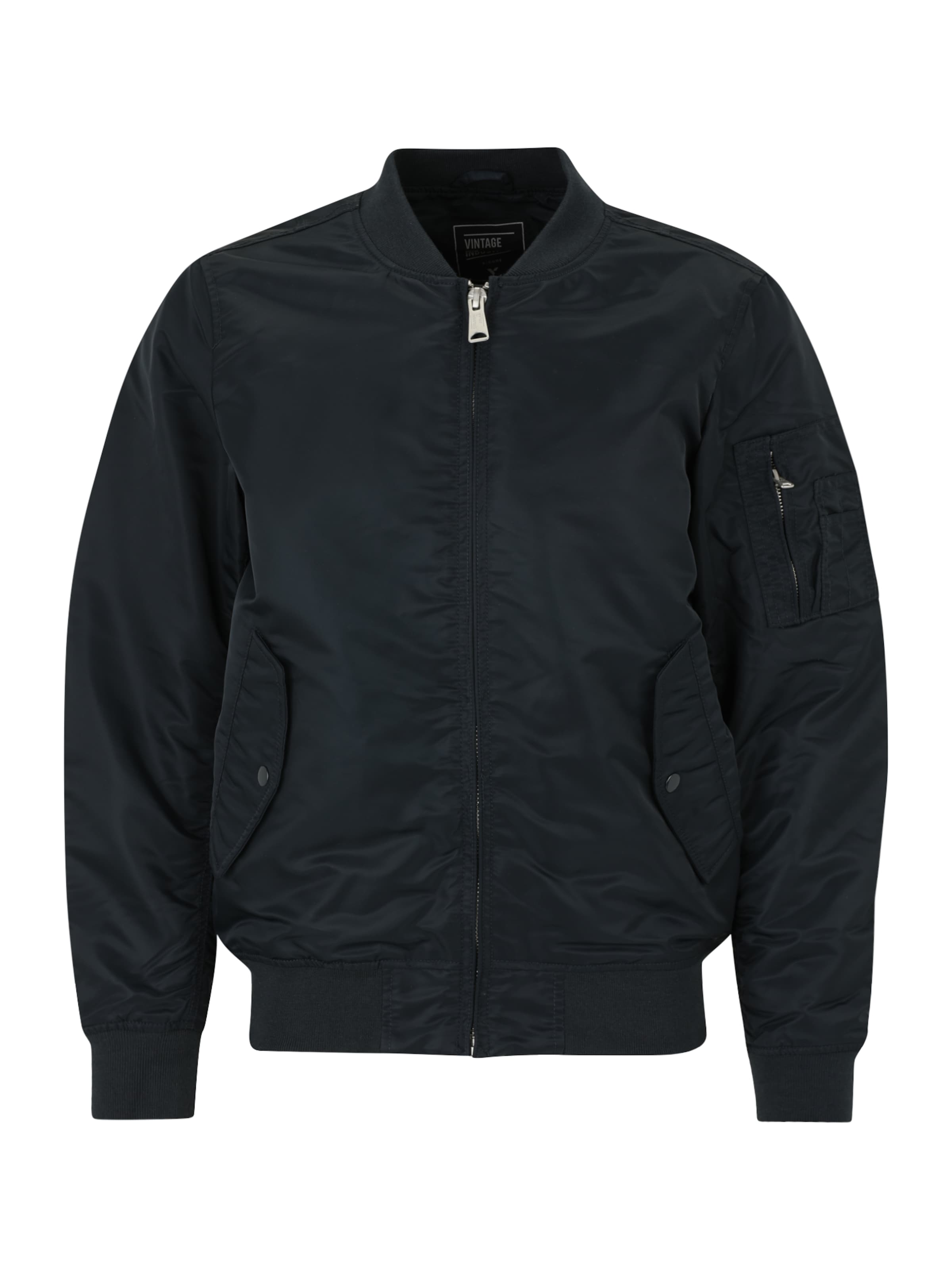 Vintage Industries - Casaco meia-estação em azul: frente