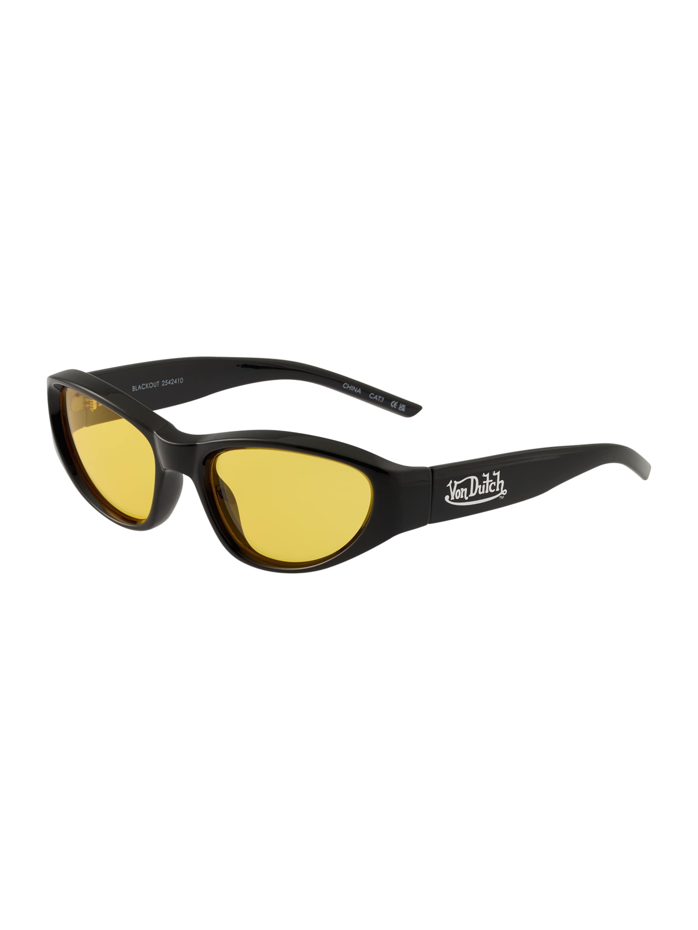 Aire Sunglasses 'BLACKOUT' in Black: front