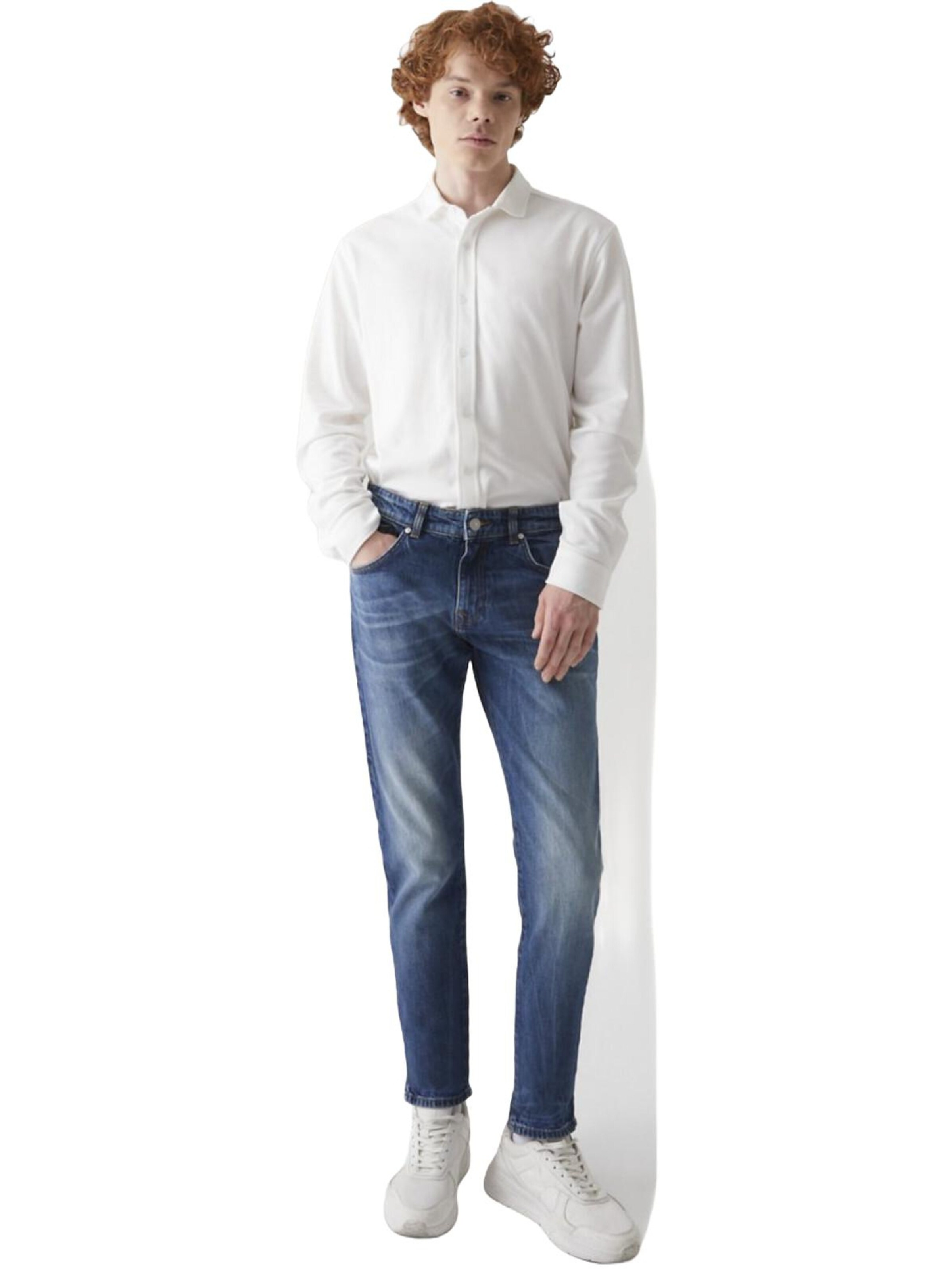 LTB Jeans - Slimfit Vaquero 'LTB Jeans Herren Joshua Skinny Leg Low Waist Jeanshose' en azul