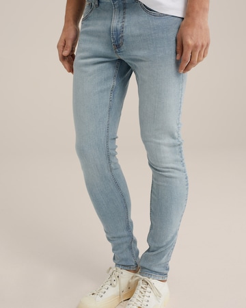 WE Fashion - Skinny Calças de ganga 'Blue Ridge' em azul