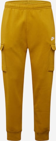 Nike Sportswear Tapered Cargo Pants 'CLUB' in Yellow: front