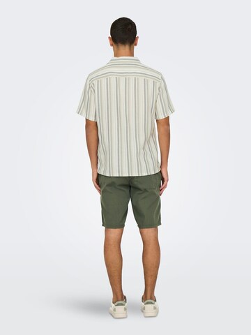 Only & Sons Regular Fit Hemd 'ONSTrev' in Grün