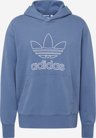 ADIDAS ORIGINALS Sweatshirt in Blauw: voorkant