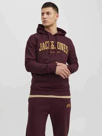raudona JACK & JONES Megztinis be užsegimo 'JJEJosh': priekis