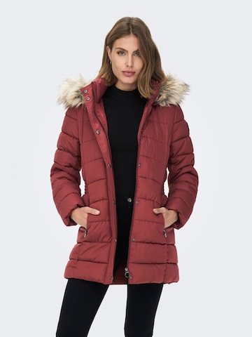 ONLY Winter Jacket in Red: front