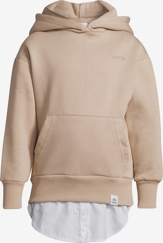 New Life Sweatshirt in Beige: voorkant