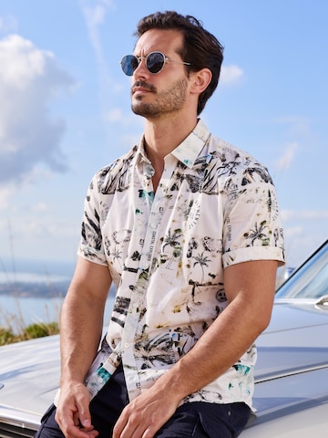 LERROS Regular fit Button Up Shirt in White