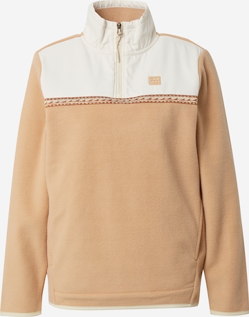 BILLABONGSportska sweater majica 'BOUNDARY' - bež boja: prednji dio