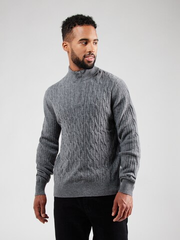 Hackett London - Jersey en gris: frente