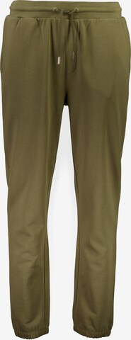 Lindbergh Tapered Trousers in Green: front