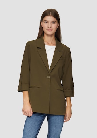 QS Blazers in Groen: voorkant