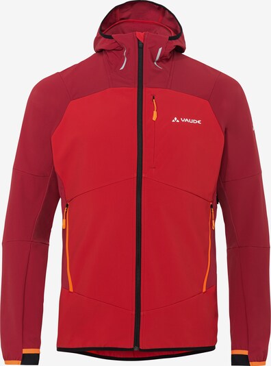 VAUDE Outdoorjacke 'M Larice J V' in orange / rubinrot / feuerrot / weiß, Produktansicht