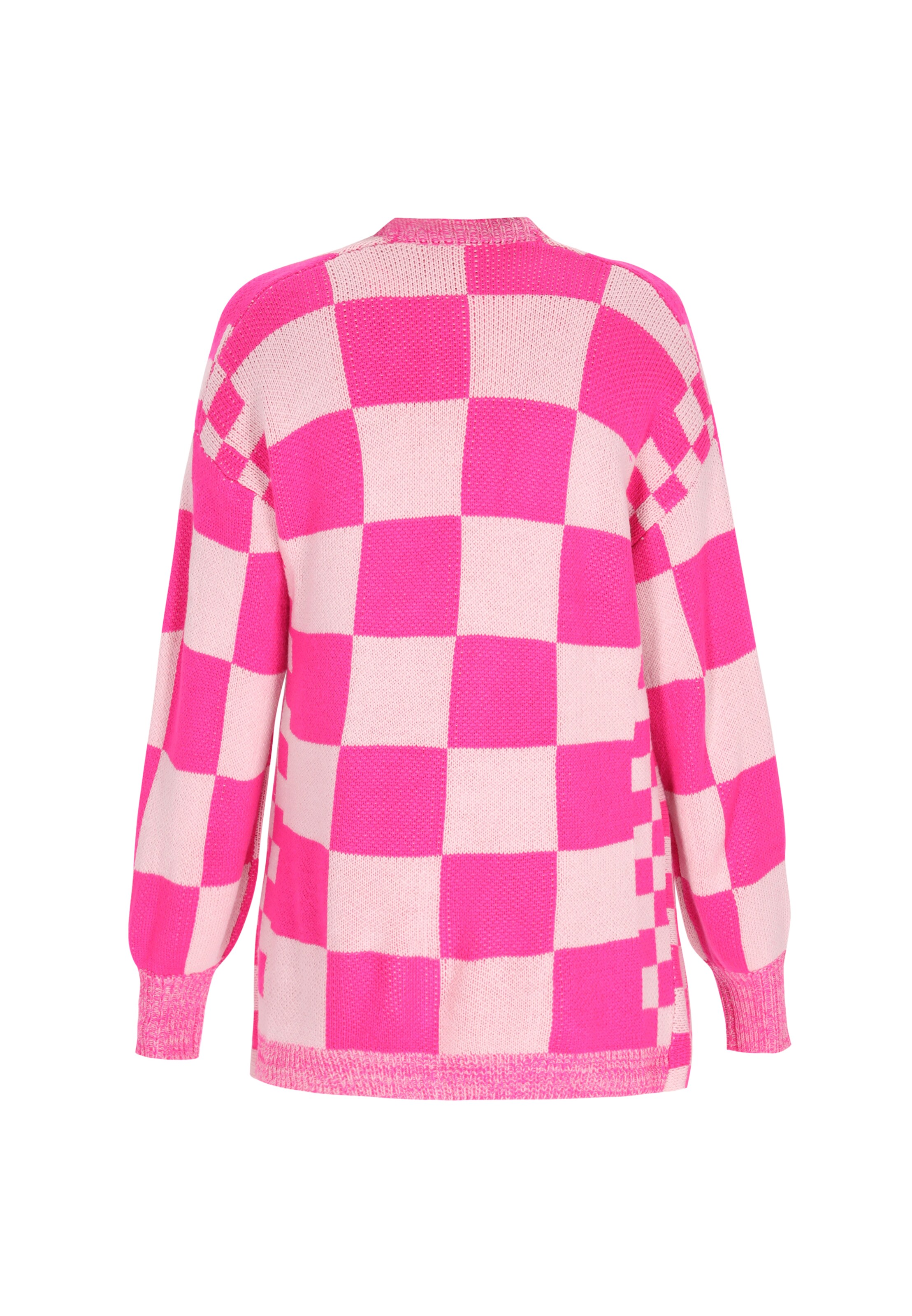 swirly Strickjacke in Pink