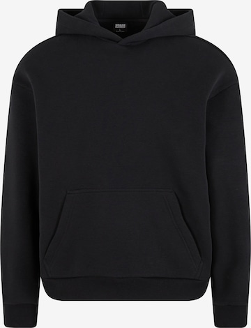 Urban ClassicsSweater majica 'Fluffy' - crna boja: prednji dio