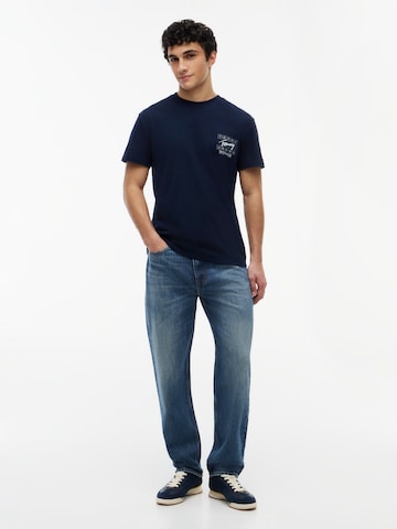 Tommy Jeans Bluser & t-shirts 'SIGN FLAG' i blå