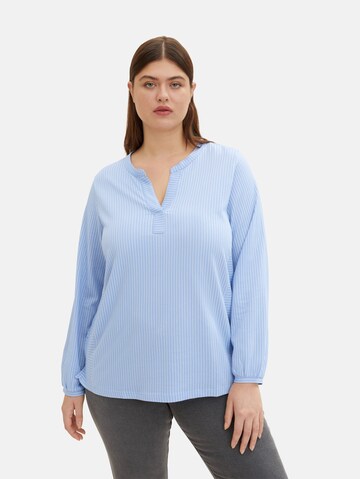 Tom Tailor Women + Blouse in Blauw: voorkant