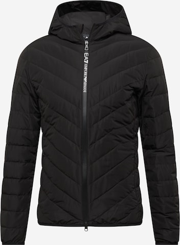 EA7 Emporio Armani Winter Jacket in Black: front