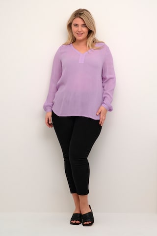 KAFFE CURVE Blouse 'Cami' in Purple