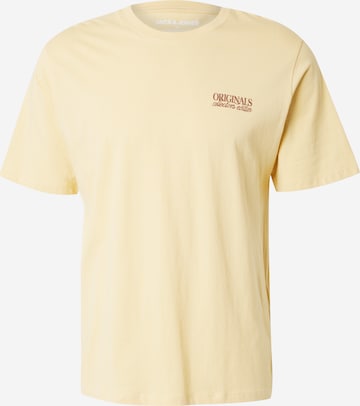 JACK & JONES T-Shirt 'JWHMYKONOS' in Gelb: Vorderseite