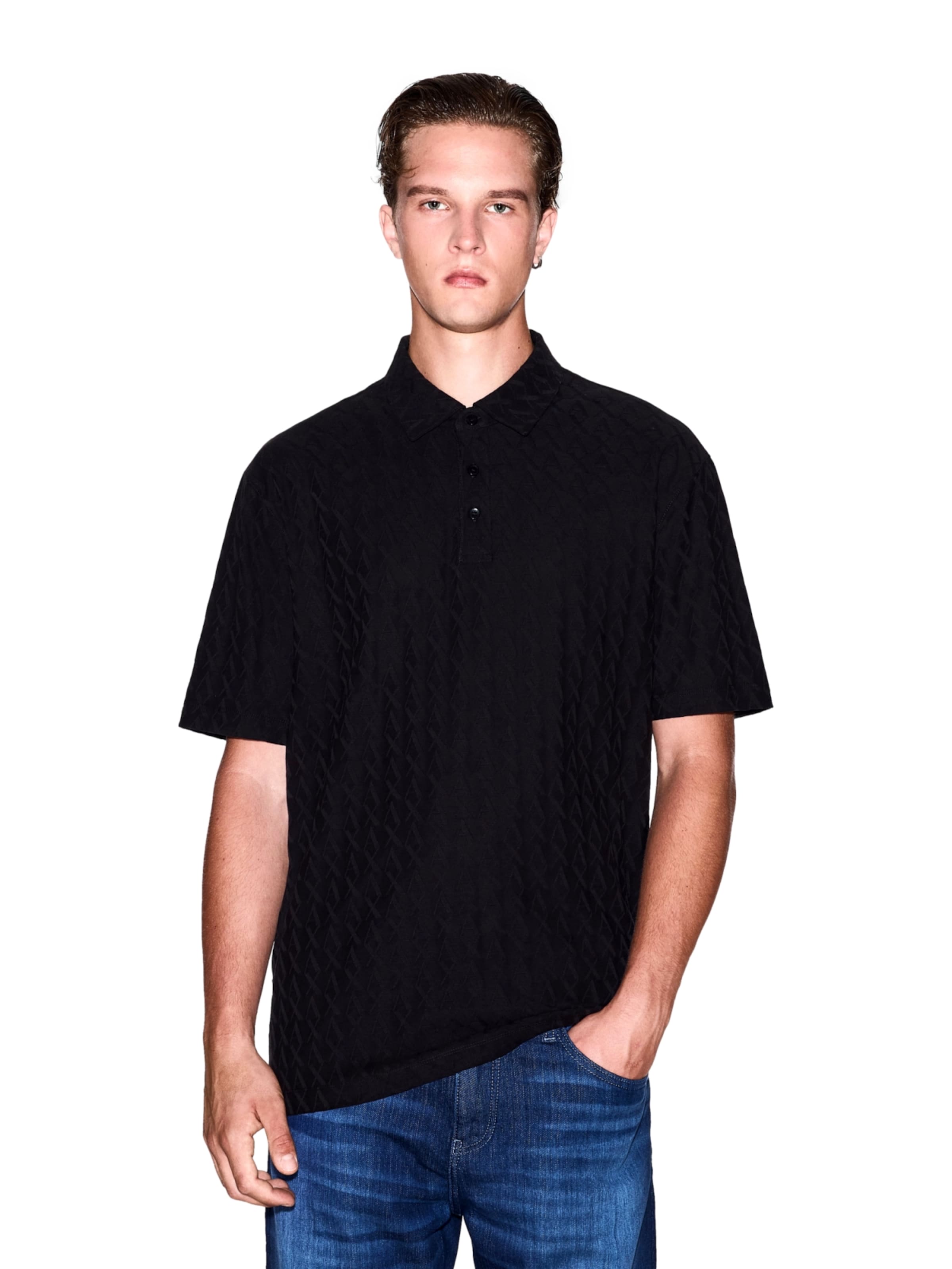 ARMANI EXCHANGE Shirt in Black: front