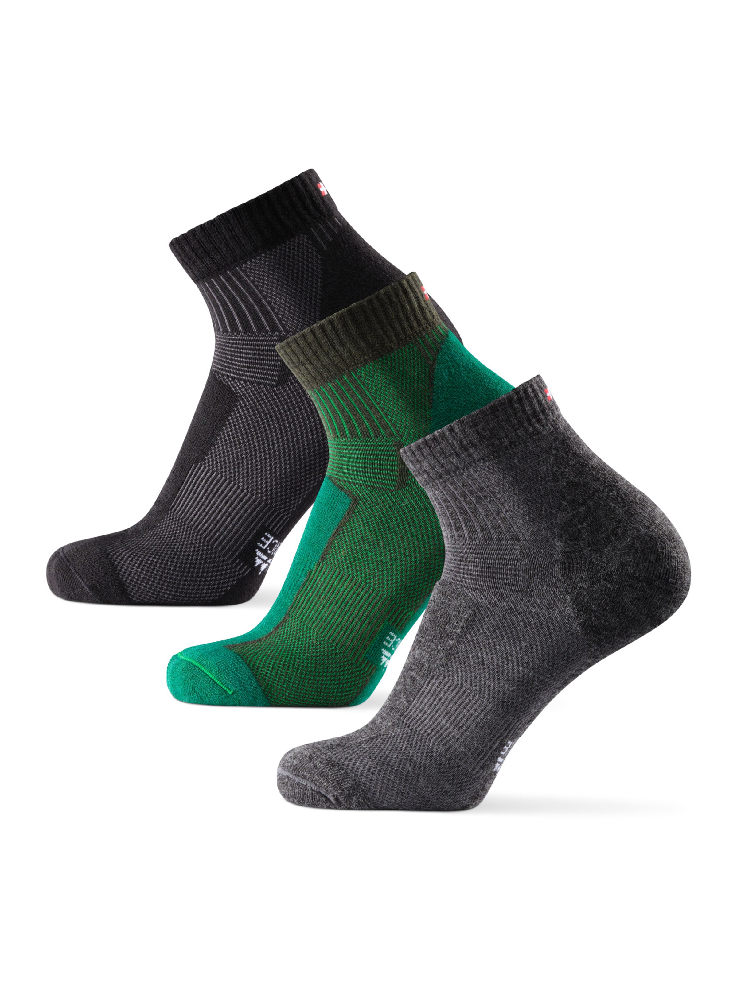 DANISH ENDURANCE Socks 'Merino Hiking Low' in Grey