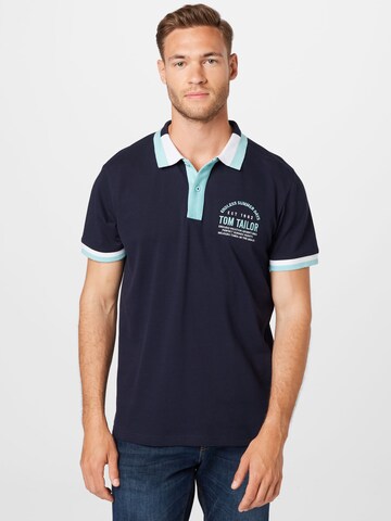 TOM TAILOR Poloshirt in Blau: predná strana