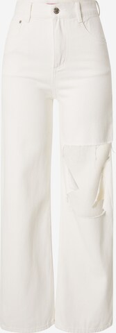 Wide leg Jeans di Edikted in bianco: frontale