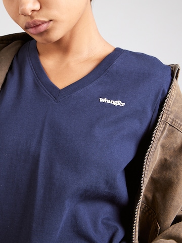 WRANGLER Μπλουζάκι 'DRAPEY' σε μπλε