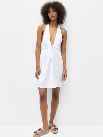 Robe d’été Pull&Bear en blanc