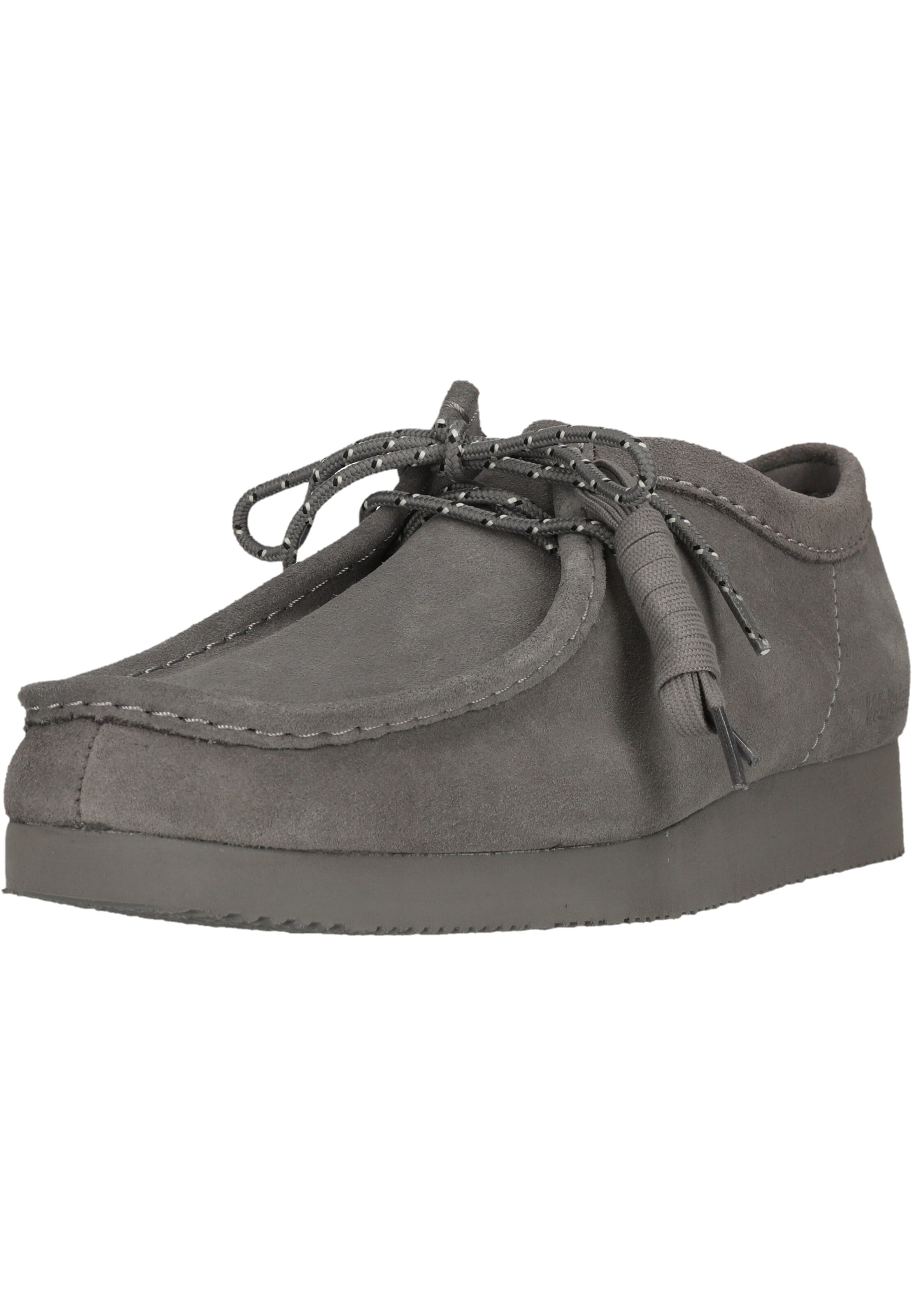 CLARKS Mokassin 'Wallabee Lite' in Grau: Vorderseite